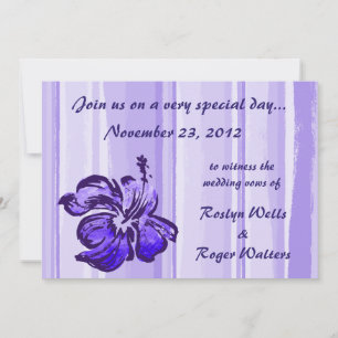 Invitation Hibiscus d'aquarelle