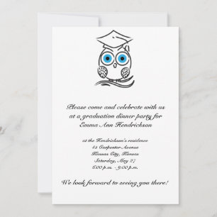 Invitation Hibou de fin d'études