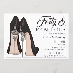 Invitation High Heels Quarty & Fabulous Anniversaire