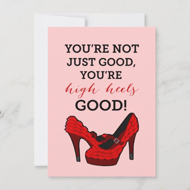 Invitation High Heels Stiletto Mode Anniversaire (Devant)