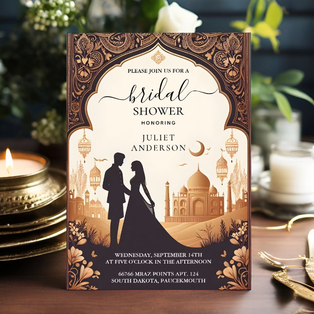 Invitation Hindi Henna Mehndi Fête des mariées de style indie (Créateur téléchargé)