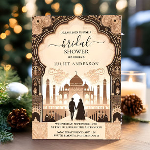 Invitation Hindi Henna Mehndi Fête des mariées de style indie