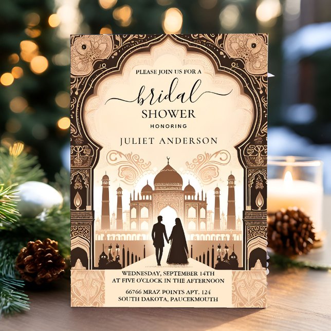 Invitation Hindi Henna Mehndi Fête des mariées de style indie (Créateur téléchargé)