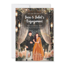 Invitation Hindu Roka et invitation Fiançailles Pu
