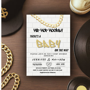Invitation Hip hop Devoir Party Papa Coed Baby shower urbain