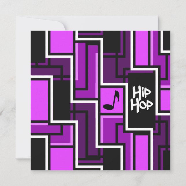 Invitation Hip hop - personnaliser (Devant)
