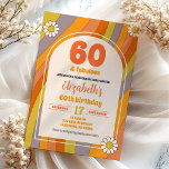 Invitation Hippie des années 70 Adulte Super n'importe quel â<br><div class="desc">Hippie des années 70 Adulte Super N'importe quel âge Anniversaire Invitation de fête</div>
