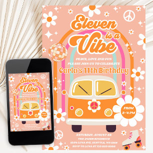Invitation Hippie Rainbow Eleven Est Une Vibration 11e Annive