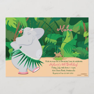 Invitation hippo dansante