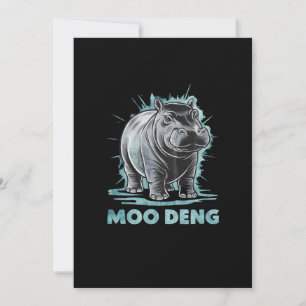 Invitation Hippo Radiant Moo Deng