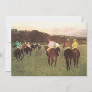 Invitation Hippocampe à Longchamp par Edgar Degas