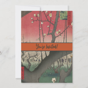 Invitation Hiroshige Plum Estate Kameido : Japonais vintage