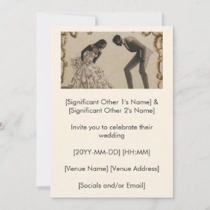 Invitation Histoire d'amour noir commence ici aujourd'hui Inv