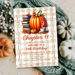 Invitation Histoire de livre de chapitre 11 pour un 11e anniv