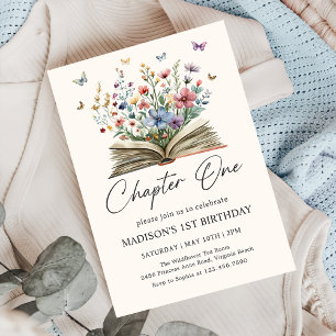 Invitation Histoire de Livre de Fleurs Sauvages Chapitre Un P