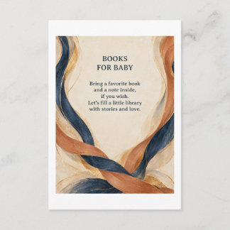 Invitation Histoires tissées Baby Shower Apportez un livre In