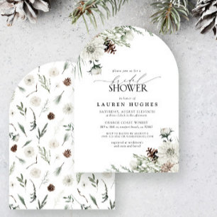 Invitation Hiver À feuillage persistant Elegant Nuptiale invi