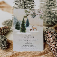 Hiver Bois Baby shower neutre pour les femmes