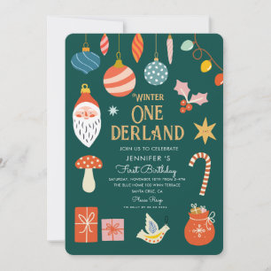 Invitation Hiver Fête de l'Onederland Premier anniversaire