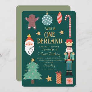 Invitation Hiver Fête de l'Onederland Premier anniversaire