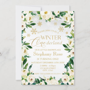 Invitation Hiver Fleurs blanches Fleurs blanches Fleurs de ne