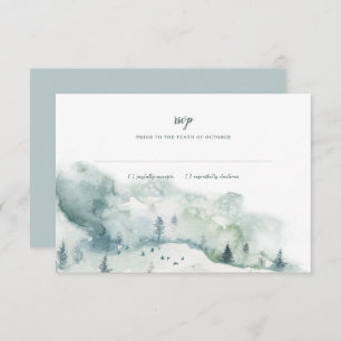 Invitation Hiver Mystère Mariage RSVP Réponse