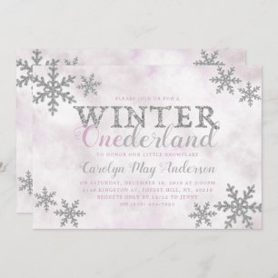 Invitation Hiver ONE derland 1er anniversaire fête