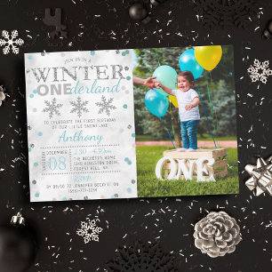 Invitation Hiver ONE derland 1er anniversaire Photo