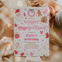 Hiver ONE derland Pink Noël fête d'anniversaire