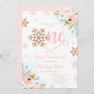 Invitation Hiver ONE derland Rose Gold Blush rose Anniversair