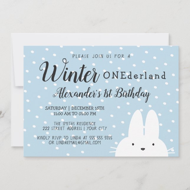 Invitation Hiver Onederland (Devant)