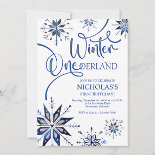 Invitation Hiver Onederland 1er anniversaire