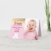 Hiver Onederland Pailleté Rose et Or 1er Anniversa
