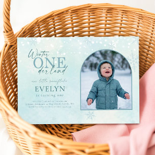 Invitation Hiver ONEderland Photo d'arche Premier anniversair