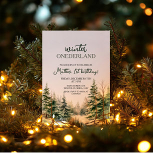 Invitation Hiver Onederland Premier anniversaire