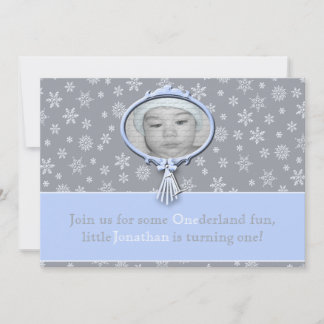 Invitation Hiver Un garçon d'un derland 1er anniversaire