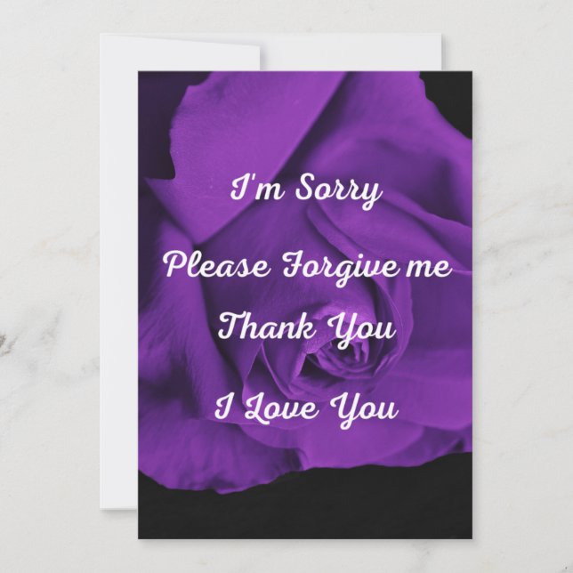 Invitation Ho' oponopono ou prière de pardon hawaïenne (Devant)