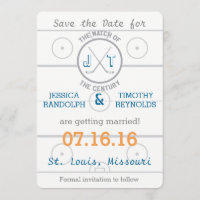 Hockey Amour Sauvegarder la Date