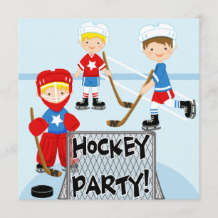 Invitation Hockey Sports Anniversaire Fête Anniversaire Invit