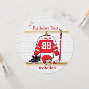 Invitation Hockey sur glace du Jersey