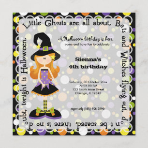 Invitation Hocus Pocus fête d'anniversaire