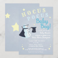 Hocus Pocus Magic Snowman Winter Boy Baby shower