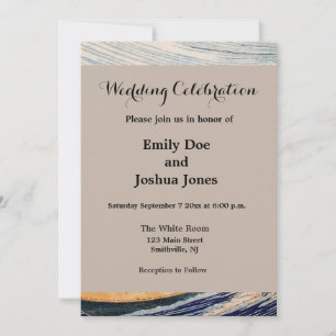 Invitation Hokusai Ocean Waves Sea Boats