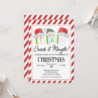 Invitation Holiday Mahjong Party Editable Invitation, Mahjong