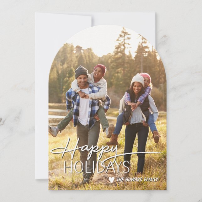 Invitation Holiday Photo card, Christmas, Holiday (Devant)