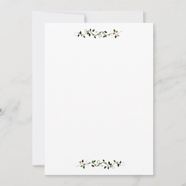 Invitation Holly Modèle Flat (Devant)