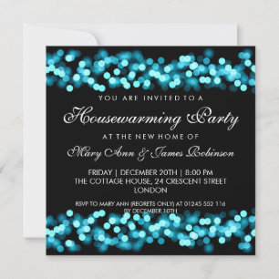 Invitation Hollywood Glam Turquoise