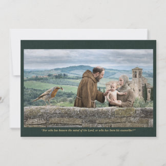 Invitation Holy Card | Saint Francis with Bonaventure