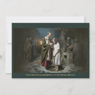 Invitation Holy Card | Saint Methodius with Ludmila