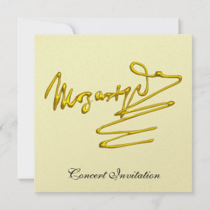 INVITATION HOMAGE À MOZART, CONCERT DE SIGNATURE D'OR